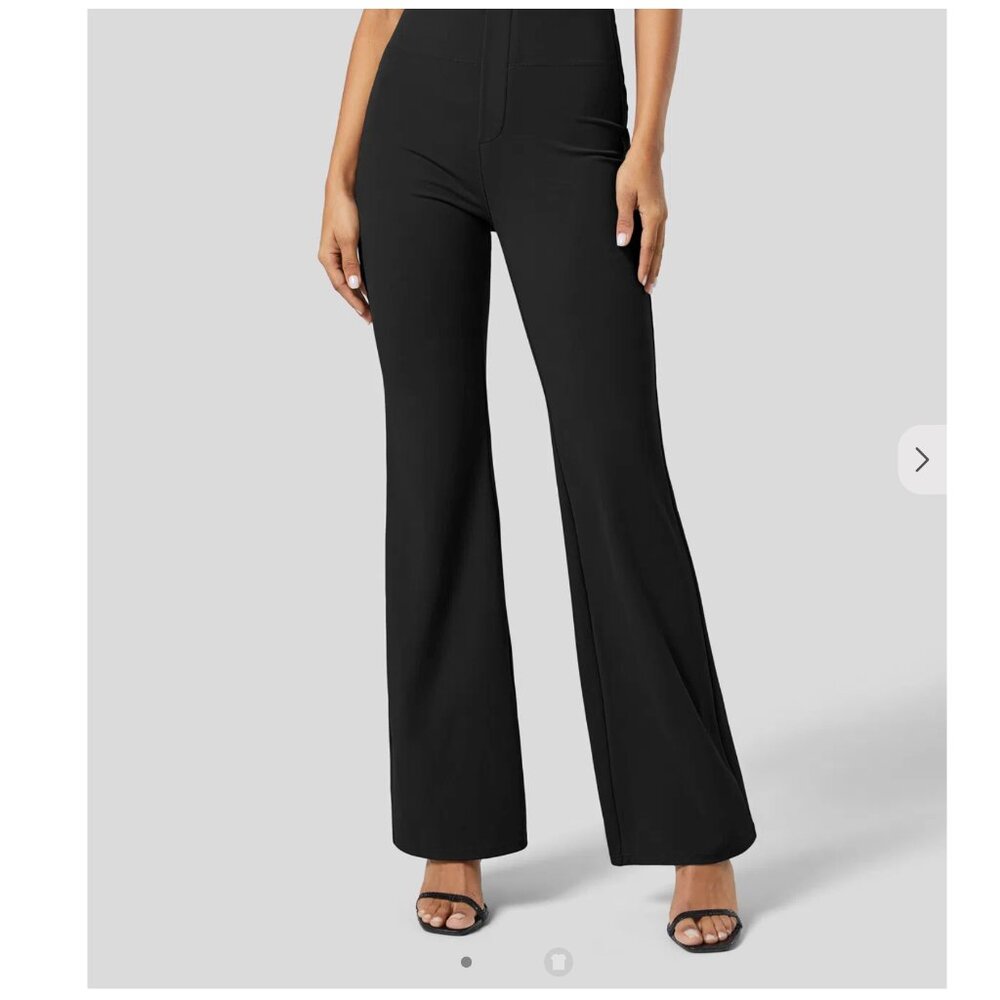 Halara Flex™ High Waisted Back Side Pocket Slight Flare Work Pants-2 Pair Bundle